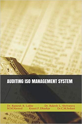 auditing iso management system 1st edition dr. ramesh r lakhe, dr. rakesh l. shrivastava, m m naveed, kranti