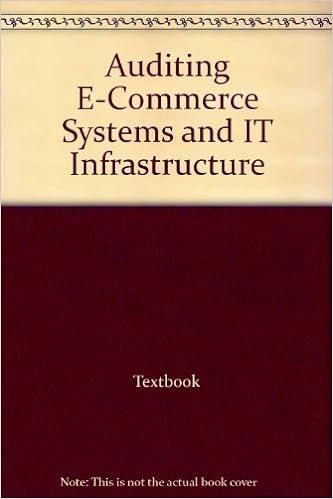 auditing e commerce systems and it infrastructure 1st edition pearson 0536903662, 978-0536903662