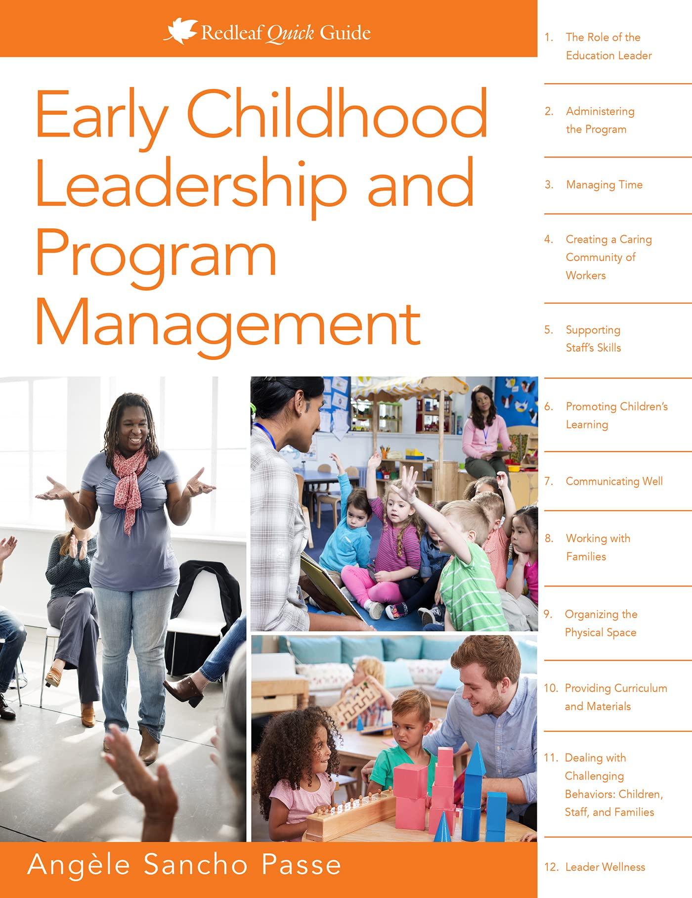 early childhood leadership and program management 1st edition angèle sancho passe 1605547654, 978-1605547657