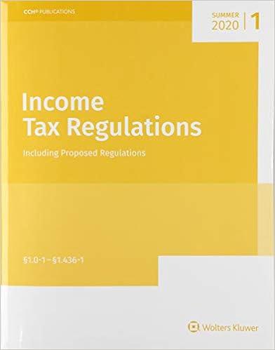 income tax regulations including proposed regulations 2020 edition cch tax law 0808054252, 978-0808054252