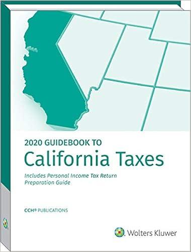 Guidebook To California Taxes Includes Personal Income Tax Return Preparation Guide  2020