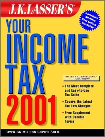 your income tax 2001 2001 edition j.k. lasser institute 0471391190, 978-0471391197