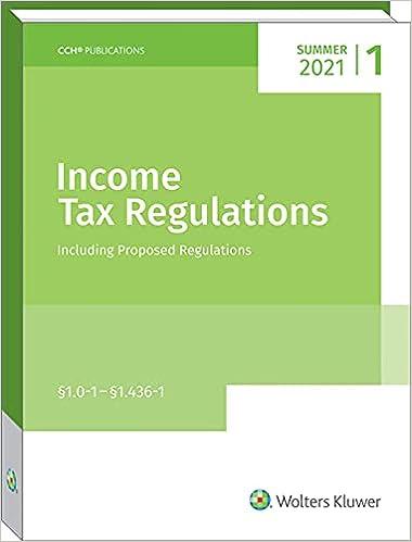 income tax regulations including proposed regulations 2021 edition cch tax law 0808056158, 978-0808056157