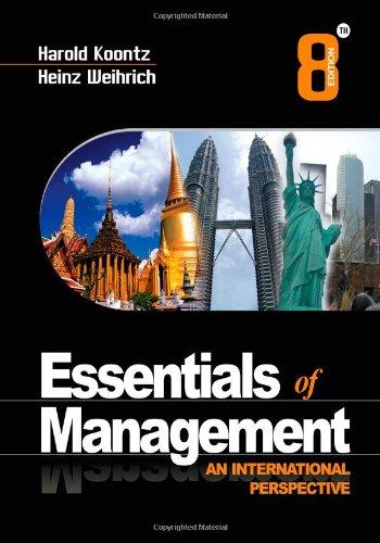 essentials of management an international perspective 8th edition harold koontz, heinz weihrich 0071067671,