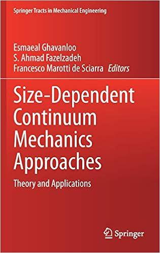 size dependent continuum mechanics approaches theory and applications 1st edition esmaeal ghavanloo, s. ahmad