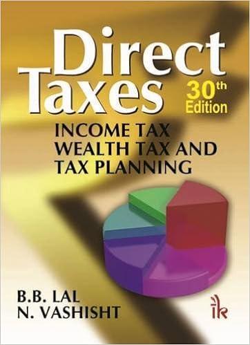 direct taxes income tax wealth tax and tax planning 30th edition b.b. lal, n. vashisht 9382332006,