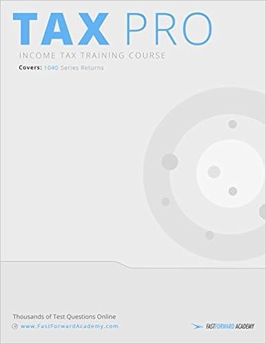 income tax training course tax pro 1st edition rain hughes 1938440455, 978-1938440458