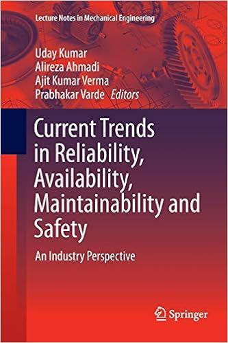current trends in reliability availability maintainability and safety an industry perspective 1st edition