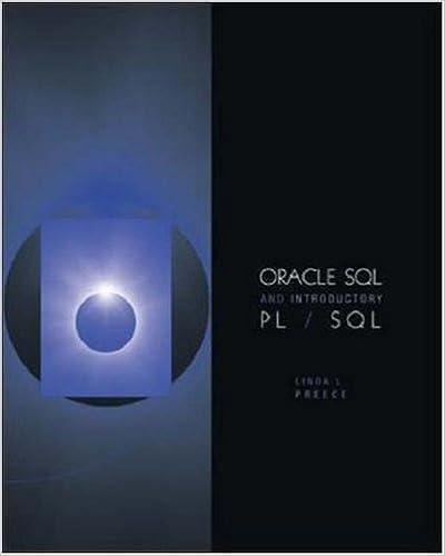 oracle sql and introductory pl/sql 1st edition linda preece 0072860464, 978-0072860467