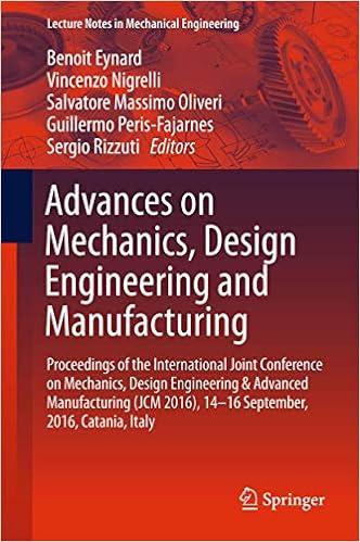 advances on mechanics design engineering and manufacturing proceedings of the international joint conference