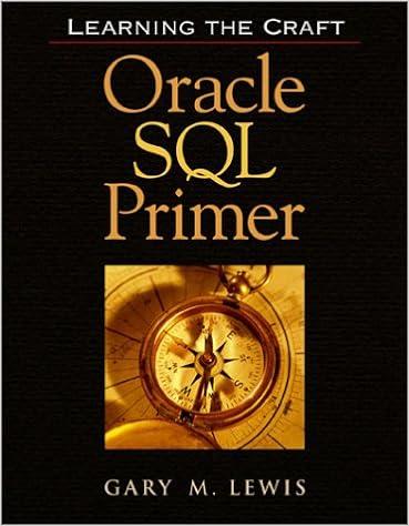 oracle sql primer learning the craft 1st edition gary m. lewis 0964491257, 978-0964491250