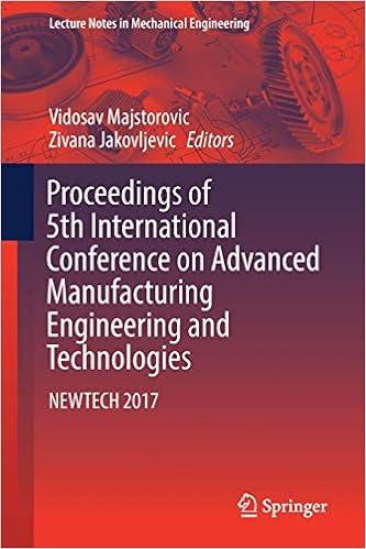 proceedings of 5th international conference on advanced manufacturing engineering and technologies newtech