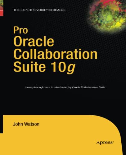 pro oracle collaboration suite 10g 1st edition john watson 1430211814, 978-1430211815