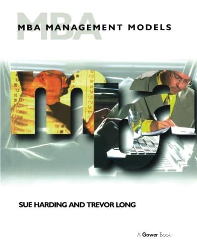 mba management models 1st edition sue harding, trevor long 0566081377, 978-0566081378