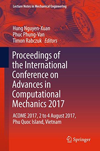 proceedings of the international conference on advances in computational mechanics 2017 2017 edition hung