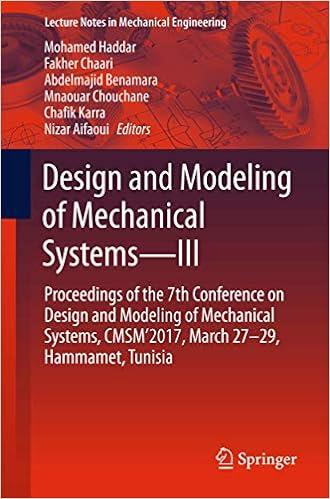design and modeling of mechanical systems iii proceedings of the 7th conference on design and modeling of