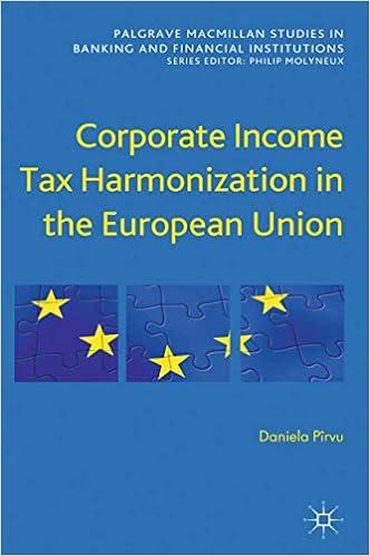corporate income tax harmonization in the european union 1st edition d. pîrvu 1349433470, 978-1349433476