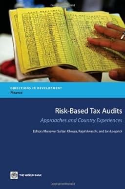 risk based tax audits approaches and country experiences 1st edition munawer sultan khwaja, rajul awasthi,