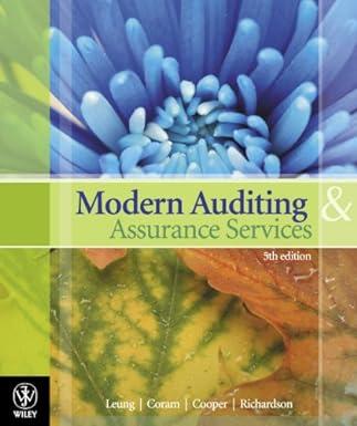 modern auditing and assurance services 5th edition philomena leung, paul coram, barry j. cooper, peter