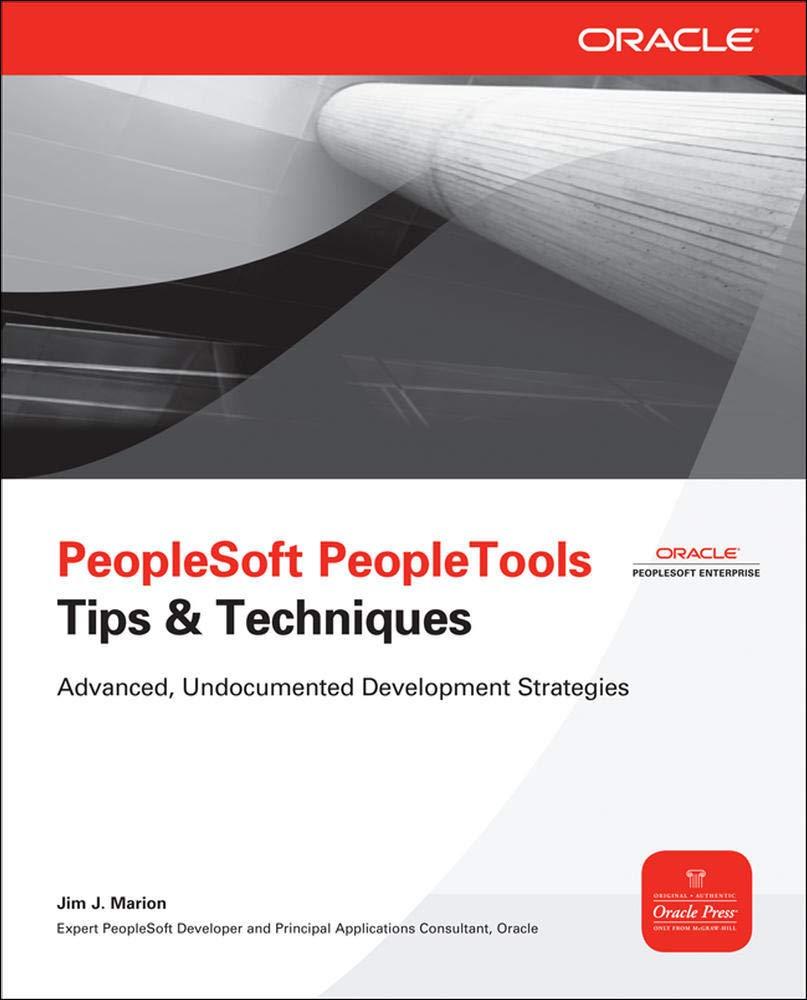 peoplesoft peopletools tips and techniques 1st edition jim marion 0071664939, 978-0071664936