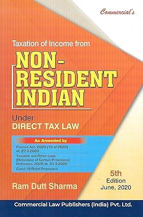 taxation of income from non resident indian 5th edition ram dutt sharma 9389564603, 978-9389564600