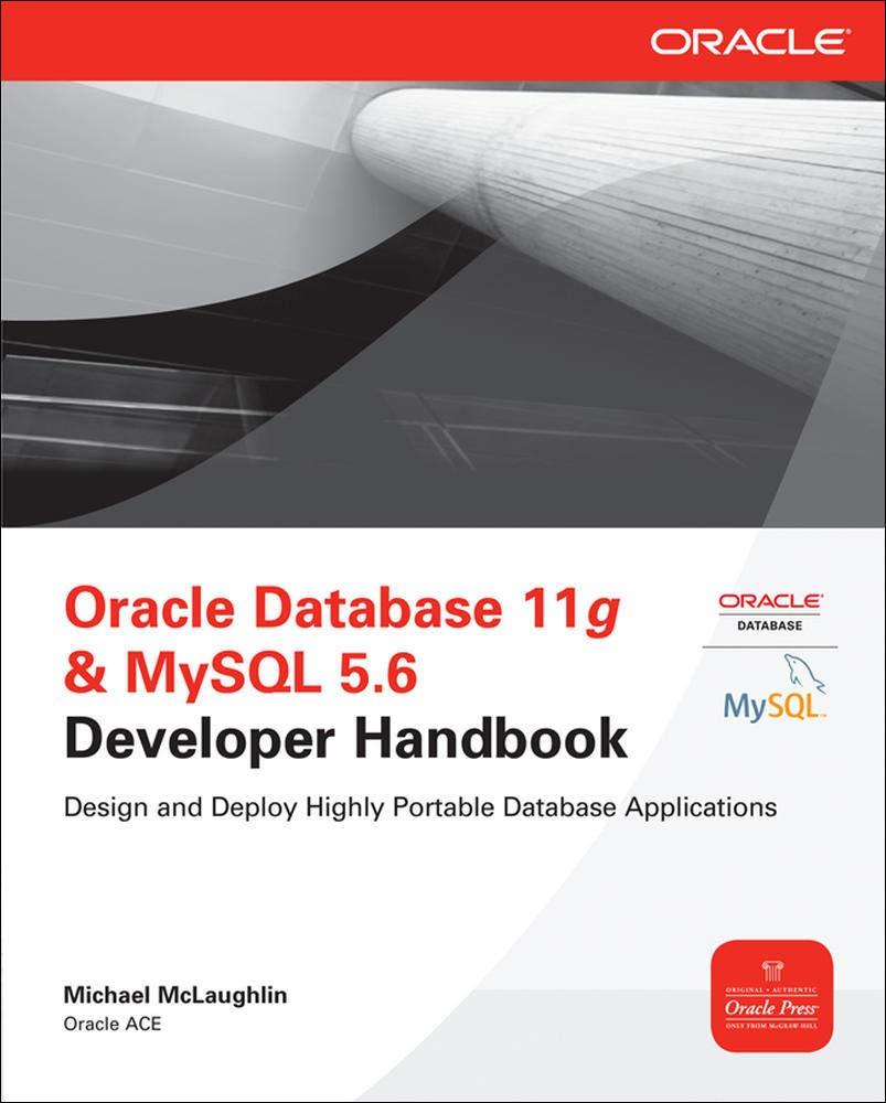 oracle database 11g and mysql 5.6 developer handbook 1st edition michael mclaughlin 0071768858, 978-0071768856