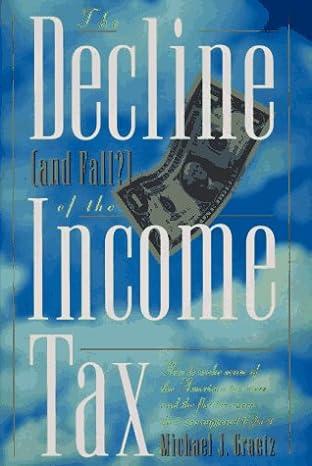 the decline of the income tax 1st edition michael j. graetz 0393040615, 978-0393040616
