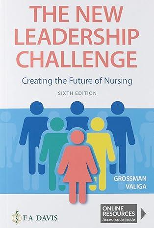 the new leadership challenge creating the future of nursing 6th edition sheila c. grossman, theresa m. valiga
