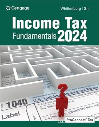 income tax fundamentals 2024 42th edition gerald whittenburg, steven gill 0357900936, 978-0357900932