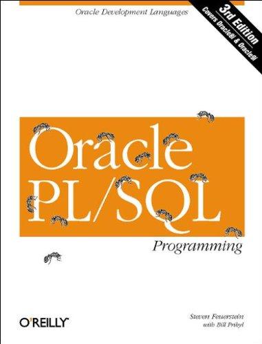 oracle pl/sql programming 3rd edition steven feuerstein 978-0596003814