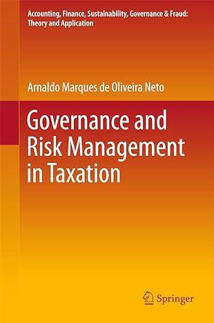 governance and risk management in taxation 1st edition arnaldo marques de oliveira neto 981109585x,