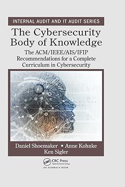 the cybersecurity body of knowledge the acm ieee ais ifip recommendations for a complete curriculum in