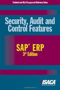 security audit and control features sap erp 3rd edition deloitte touche tohmatsu research team and isaca