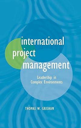 international project management leadership in complex environments 1st edition thomas w. grisham 0470578823,