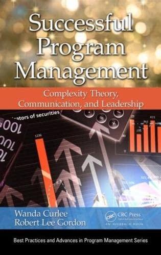 successful program management complexity theory communication and leadership best practices in portfolio