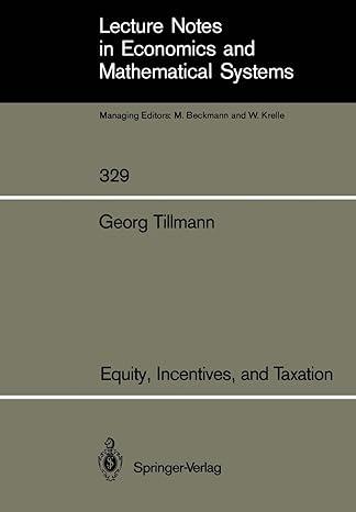 equity incentives and taxation 1st edition georg tillmann 3540511318, 978-3540511311