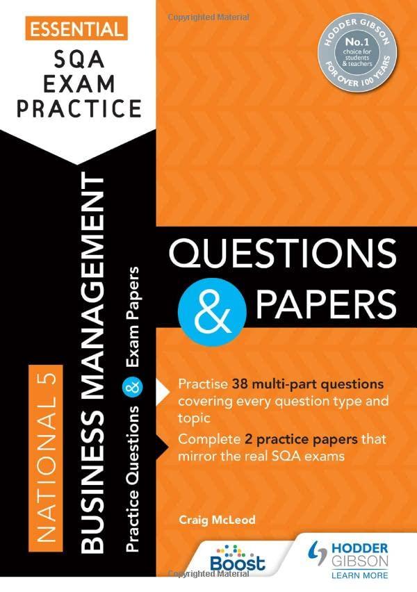 essential sqa exam practice national 5 business management questions and papers 1st edition craig mcleod
