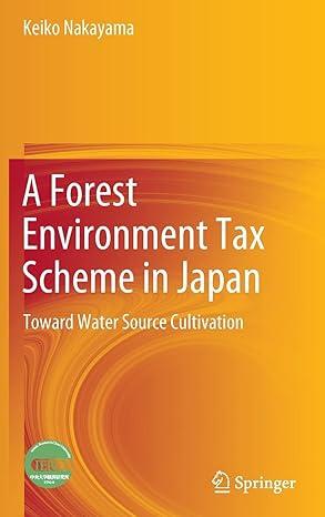 A Forest Environment Tax Scheme In Japan Toward Water Source Cultivation