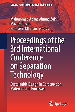 proceedings of the 3rd international conference on separation technology sustainable design in construction