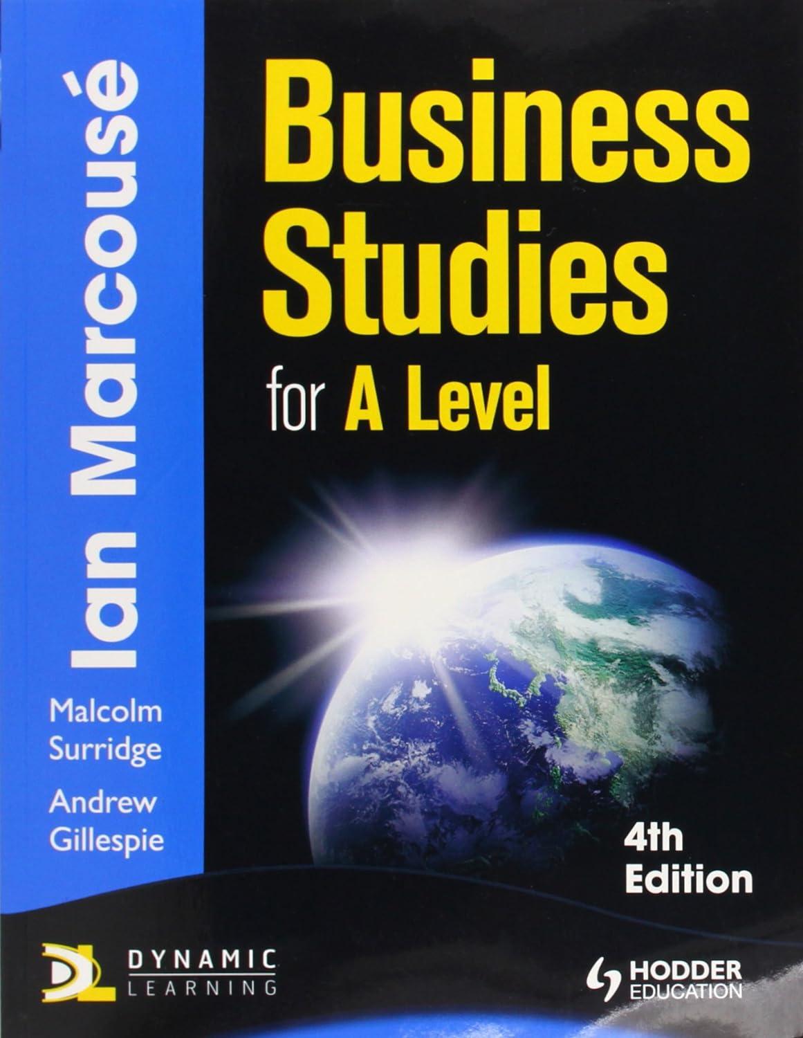 business studies for a level 4th edition ian marcouse 1444122754, 978-1444122756
