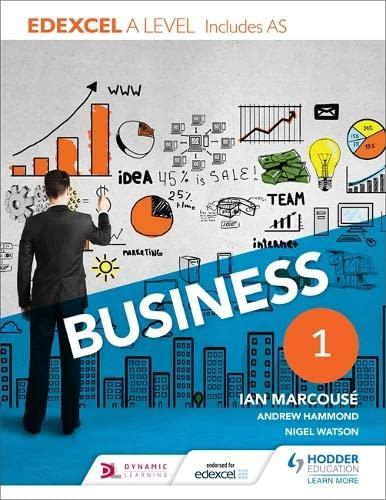 edexcel business a level year 1 includes as 1st edition ian marcouse, andrew hammond, nigel watson