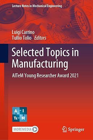 selected topics in manufacturing aitem young researcher award 2021 2021 edition luigi carrino, tullio tolio