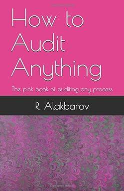 how to audit anything the pink book of auditing any process 1st edition r. alakbarov 1520195575,