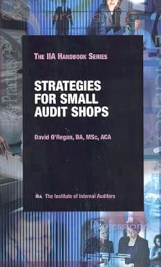 strategies for small audit shops 2nd edition david o'regan 0894134701, 978-0894134708