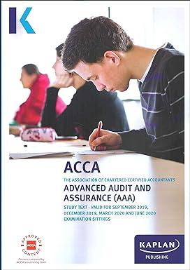 advanced audit and assurance study text 1st edition kaplan 178740398x, 978-1787403987
