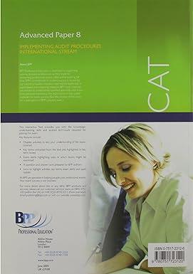 cat paper 8 implementing audit procedures 1st edition bpp professional education 0751723126, 978-0751723120