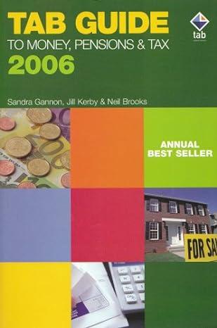 tab guide to money pensions and tax 2006 edition sandra gannon , jill kerby , neil brooks 0954373022,