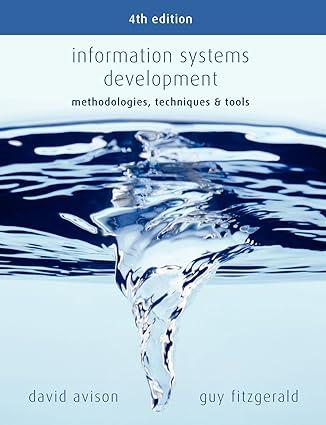 information systems development 4th edition david avison, guy fitzgerald 9780077114176, 978-0077114176