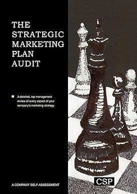 the strategic marketing plan audit 1st edition michael baker 1902433998, 978-1902433998