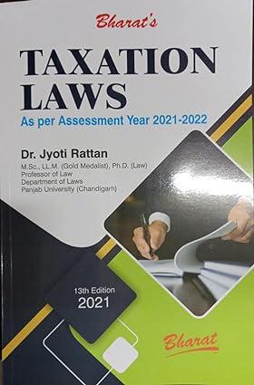 Taxation Laws As Per Assessment Year  2021-2022